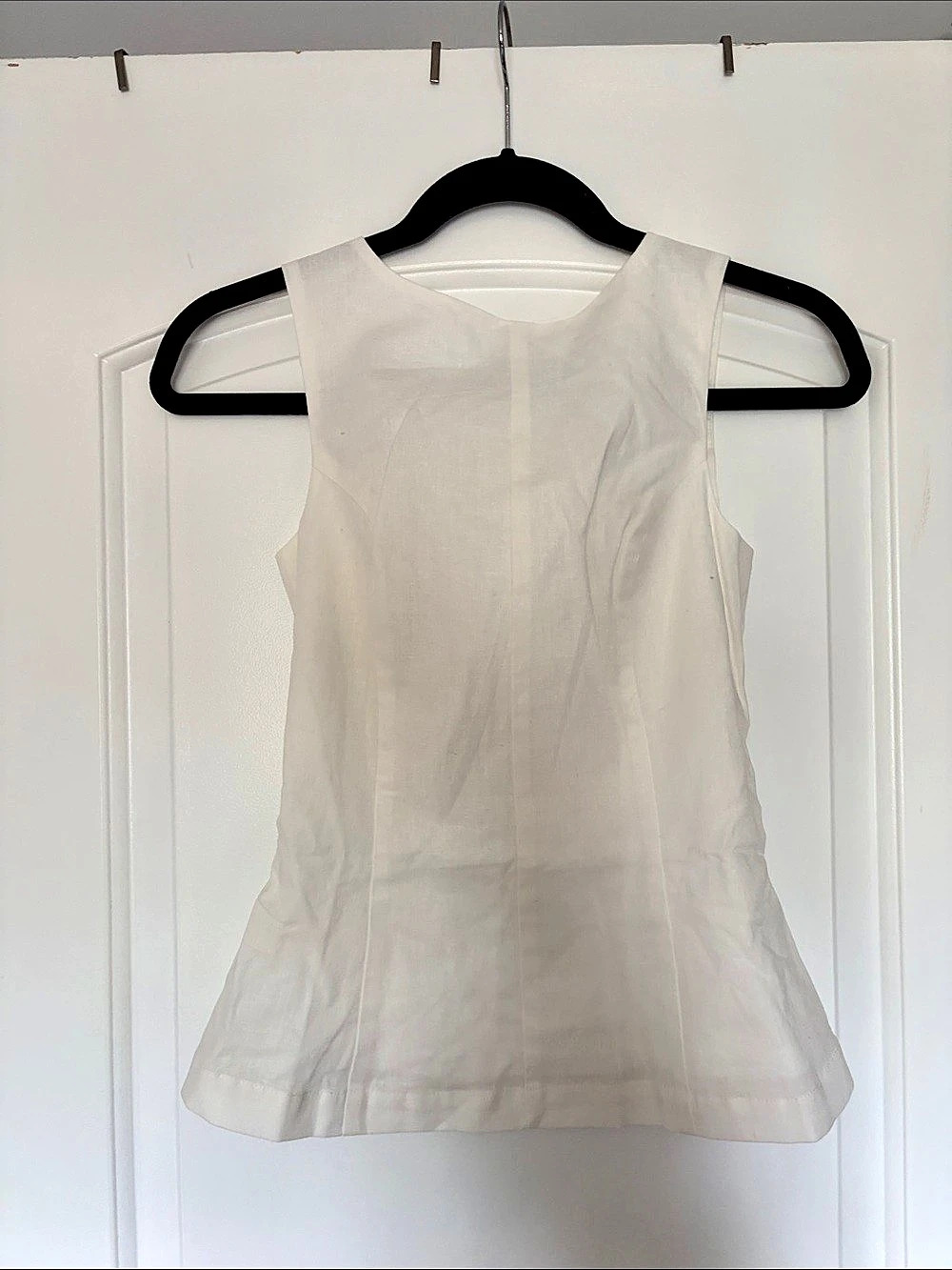 Oak + Fort Cotton Sleeveless Blouse in White Size 0 NWT